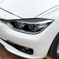 2pcs Gloss Black Car Headlight Eyelid Eyebrow Trim Cover For BMW F30 Saloon 2012-2018 Headlight Eyebrow Sticker Decoration