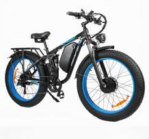Baolujie DP2603 Dvigubi varikliai 52V 3000W Hidrauliniai diskiniai stabdžiai 1664Wh Ilgo nuotolio ličio baterija Keturių svirčių rėmas blue2