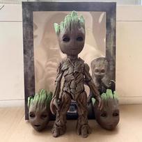 Groot veiksmo figūrėlė su keičiamu veidu, Mažas medžio žmogus, Filmo mastelio modelis, Anime modelis - Gimtadienio dovana 26CM