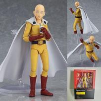 Vienas smūgis žmogus Saitama figūrėlė Figma stiliaus veiksmo figūrėlė PVC kolekcionuojamas modelis lėlė žaislas 15cm brown