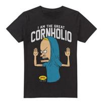 Beavis & Butthead Vyriški marškinėliai su Kornholio S juoda