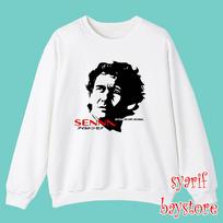 Ayrton Senna White Size S3XL Unisex T-Shirt S