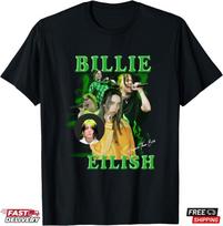 Billie Eilish Music Tour T-Shirt Q15 Family Fan Billie Shirt Gift for Fans Unisex T-Shirt L