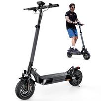 iScooter W9 1000W elektrinis paspirtukas, 48V 14Ah, 45km atstumas, 45km/h, sulankstomas dizainas, 10  ratai miesto kelionėms juoda