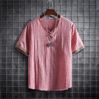 5XL Didelio dydžio Vasariniai vyriški marškiniai Vienspalviai Korėjietiška mada Vyriški trumpomis rankovėmis Havajų marškiniai trumpomis rankovėmis Lengvi drabužiai M
