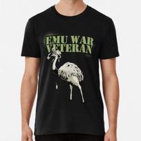 Emu War Veteran Meme Reverse Parody TShirt Made in Australia Unisex T-Shirt S