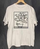 Keith Haring Medvilniniai Balti Marškinėliai Unisex Koncertui S dydžio iki 5XL FN1607 Unisex Marškinėliai M