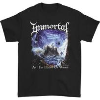 Nemirtingas Žiemos Širdyje Metalo Vyrai Marškinėliai Juodi S dydžio iki 5XL Unisex Marškinėliai L