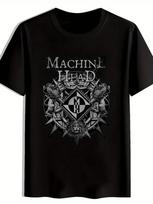 Men039;S Black 034;Machine Head034; Graphic T-ShirtVintage Rock Band Design Short Sle Unisex T-Shirt XXXL