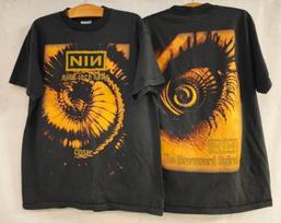 NINE INCH NAILS Vintažinis 1994 m. CLOSER TO GOD DOWNWARD SPIRAL Marškinėliai Pakartotinis spausdinimas Unisex Marškinėliai XL