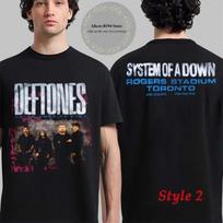 System Of A Down X Deftones Toronto Canada 2025 On Sep 3 And 5 2025 T-Shirt Unisex T-Shirt L gray