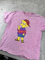 The Simpsons Lisa Shirt Mens Small Medium Pink Peace Sign Mad Engine Graphic Tee Unisex T-Shirt XL