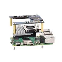 Raspberry Pi 5/CM5 PoE Ethernet Power Supply Expansion Board, Blue, PCB Material other