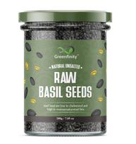 Greenfinity Higieniški Žali Baziliko Sėklos (Sabja) 200 Gramų (Pakuotėje 1) Maistingos, grynos baziliko sėklos sveikiems gėrimams, kokteiliams ir receptams
