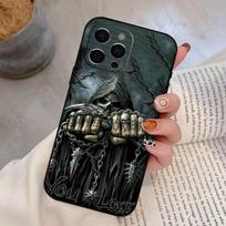Grim Reaper Skull Skeleton Phone Case Silicone Soft For IPhone 17 16 15 14 13 12 11 X XR Plus Pro Max Plus iPhone13ProMax