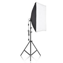 Studijinė fotografija Softbox rinkinys su 50x70cm Softbox * 1 + 2M metaliniu trikoju stovu * 1 tiesioginei transliacijai EU Plug