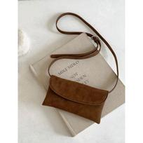 Single shoulder small square bag autumn and winter new flip magnetic buckle suede bag niche simple fashion mobile phone messenger bag women kaštoninė