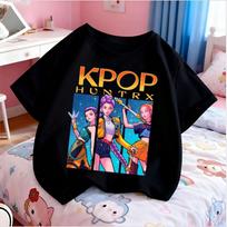 Kpop Demon Hunters Children's 3D Printed Casual Short Sleeve Fashionable Personalized Summer Comfortable Soft Children's T-Shirt 110