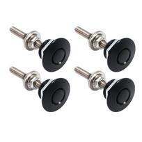 4pc Universal Aluminum Push Button Billet Quick Release Car Front Bumper Hood Pin Engine Bonnet Lock Clip Body juoda