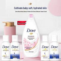 Dove Vyšnios Žiedų Saldus Kvapus Dušo Pienas Dovanų Rinkinys