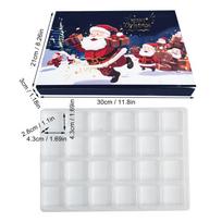 DIY Fillable Christmas Advent Calendar Boxes 24 Days Empty Countdown Advent Gift Boxes Festival Calendar Box Standard