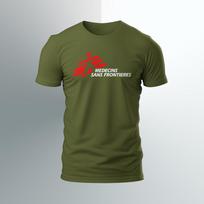 MSF Gydytojai be sienų Logotipas juokingi marškinėliai Dydis S-5XL JAV Geriausi Unisex marškinėliai M