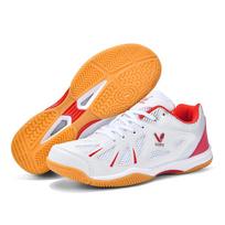 Mens Womens Ping Pong Shoes Professional Anti Slip Design Blue Color for Table Tennis Practice Outdoor Big Size 36 raudona
