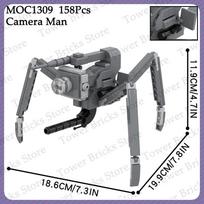 MOOXI Skibidi Toilet MOC G-man Titan Horror Game Figures Building Blocks Toys For Children Adults Friends Gift Compatible Bricks