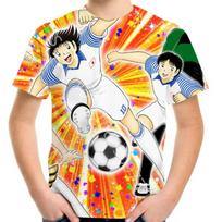 Vasaros 4-20 m. Paaugliams Vaikams Animacinių filmų Marškinėliai Futbolas Anime Captain Tsubasa 3D Spausdinimo Marškinėliai Berniukui Mergaitei Vaikams Madingi Viršutiniai Drabužiai 110