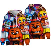 Five Nights At Freddy's Hoodies Palaidinukės moterims vyrams Šaunios Unisex su gobtuvu XS