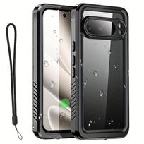 IP68 atsparus vandeniui dėklas Google Pixel 10 9 8 Pro XL 10A 9A 8A lauko sportui, nardymui, apsauginis dangtelis Coque Fundas Google Pixel 10 juoda
