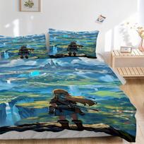 3pcs The Legend of Zelda Bedding Set: Perfect for Bedroom or Guest Room. Soft and Comfortable with No Core Included yy251009159 135x200cm
