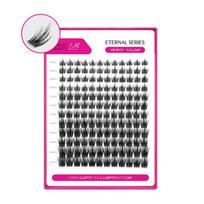 Veyesbeauty Eternal Series Baby N°10 Lash Clusters Invisible Band Long-Lasting & Light Soft Baby Doll Effect 144 Clusters 8-16mm Lash Tray juoda
