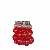 Glass Beverage Pitcher and 4 Grape Cups Set