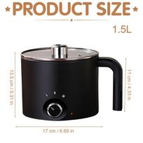 Vaško lydytuvas žvakių gamybai 1.5L Karščiui atsparus nelipnus ąsotis Žvakių gamybos puodas Lydymo ąsotis muilui, saldainiams, šokoladui juoda