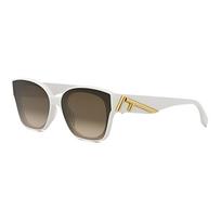 Fendi Irregular Frame Sunglasses Women sunglasses White FE40098F6525F F,White