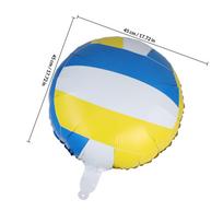 6Pcs Volleyball Balloon 18 Inch Stylish Sporty Party Decoration Volleyball Theme Event Supplies Inflatable Balloon Arch Garland other