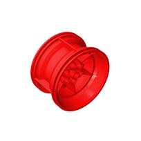 Konstrukciniai kaladėlės 15038 51150 Ratas 56mm D. x 34mm Aukštųjų technologijų lenktyninis vidutinio dydžio 6 skylutės ratui 54120 44771 23798 MOC rinkinys raudona