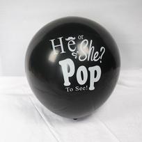 1PC 36-inch Baby Gender Revealing Balloon Thickened Latex Black Balloons Boy Or Girl Party Decoration Balloon 36inch 1pc
