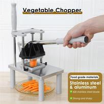 Heavy Duty Stainless Steel Vegetable Fruit Chopper Commercial French Fry Cutter Dicer With 2 Replacement Blades For Kitchen Food Prep pilka