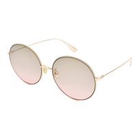 Dior Gold Frame Pink Green Gradient Round Sunglasses Men sunglasses DIORSOCIETY2F-DDB-6086 Gold