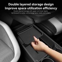 Kia EV3 Center Console Storage Box (2024-25): Car Interior Lower Box Accessories Silicone kita spalva