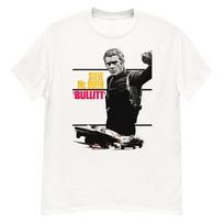 Bullitt (1968 Steve McQueen marškinėliai Gerbėjo dovana Unisex marškinėliai S black