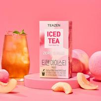 [TEAZEN] Zero Sugar Iced Tea 10 Sticks(Select 1)(Peach, Watermelon Oolong Tea, Lemon Green Tea, Grapefruit) Peach