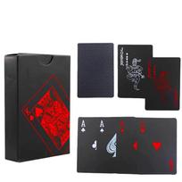 Aukščiausios kokybės žaidimo kortos, atsparios vandeniui, Pokerio, Juodo folijos, Riboto leidimo, Magijos triukų kortos, Profesionalus Cardistry kolekcijos rinkinys
