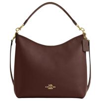 Coach Stiliaus 30 Spausdintas Logotipas Odinė Pečių Rankinė Didelės Moteriškos Rankinės Tamsiai Ruda CY684-IMMPL Basic Set (Bag+Dust Bag)