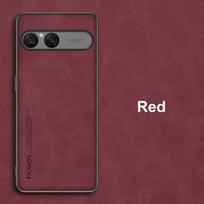 Sony Xperia 10 VII 10VII dėklas Prabangus PU odos telefono dėklas Sony Xperia10 VII galinei daliai Silikoninė smūgiams atspari apsauga For Xperia 10 VII raudona