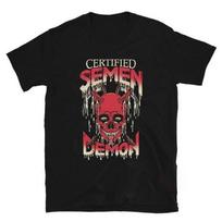 Matt Rife Certified Semen Demon Funny Tee Unisex Short Sleeve Shirt S5XL Unisex T-Shirt L