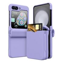 Su kortelių laikikliu Apsauginis telefono dėklas, skirtas Samsung Galaxy Z Flip 7 FE 6 5 4 Flip6 Flip5 Flip4 Flip3, pilnas vyris, atsparus smūgiams dangtelis Galaxy Z Flip 7