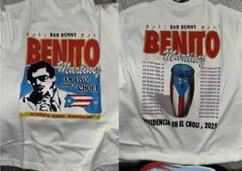 New Bad Bunny DTMF Merch Residencia 2025 reprint TShirt Unisex T-Shirt XL